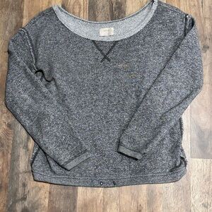 Aerie Gray Crew Neck Sweater